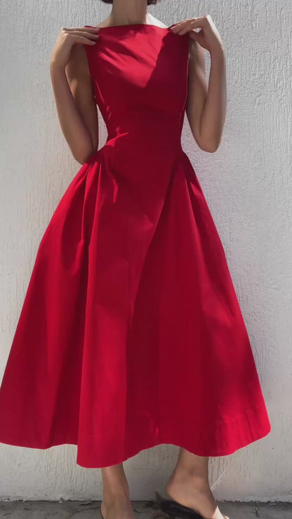 Jacqueline Dress - Red - PRE ORDER