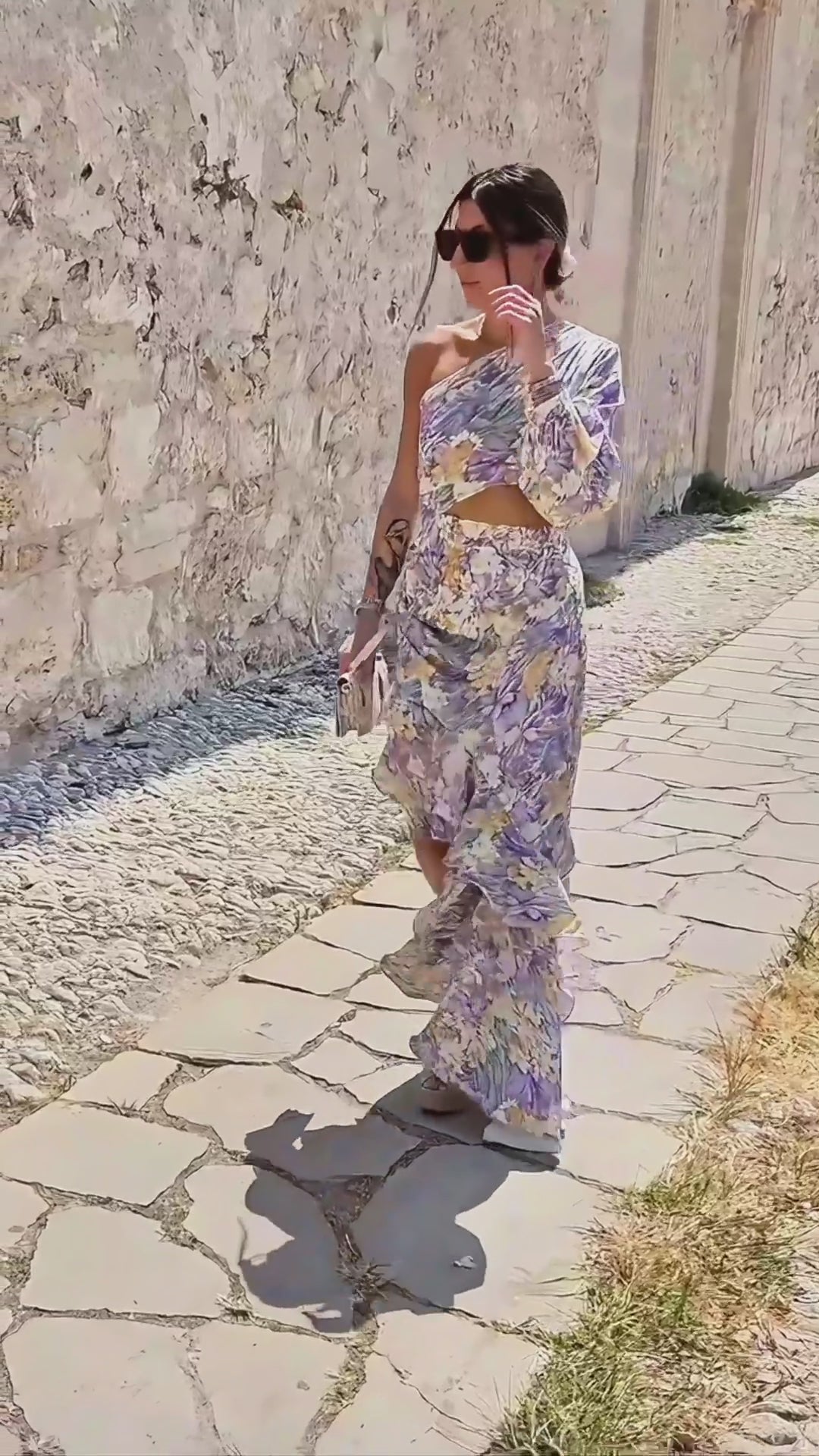 Florence Dress - Lavender Floral | European Summer Purple