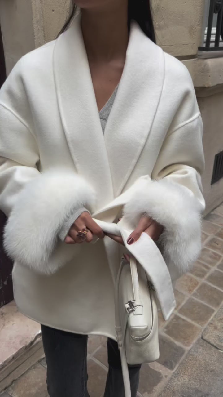 Natasha Wool Coat - Cream