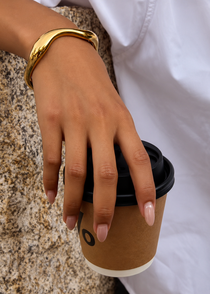 Camille Cuff Bracelet - Gold